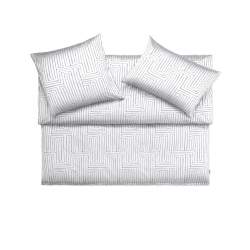 Schlossberg Silas Jacquard Satin housse taie Argent