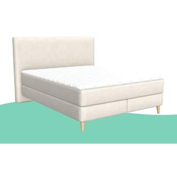 Bico Basics BoxspringBett Calla 160x200 cm - White - Topper Basic - Headboards Classic