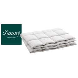 Dauny Bettdecke Eider Caro Light Seide Rosa Jacquard