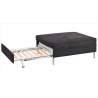 Swissplus Hocker Pouff lit complet pieds ronds