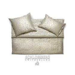 Schlossberg Rami Beige Jacquard Deluxe bed linen