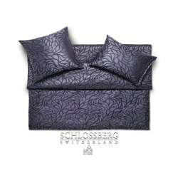 Schlossberg Rami Viola Jacquard Deluxe bed linen