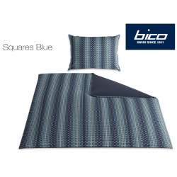 Bico Squares Blue Bettwäsche