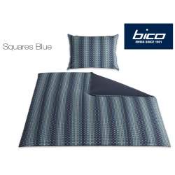 Bico Squares Blue Linge de lit