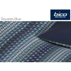 Bico Squares Blue Linge de lit