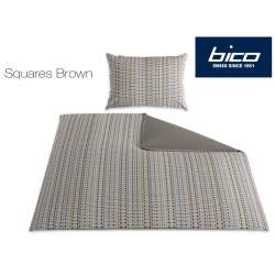 Bico Squares Brown Linge de lit