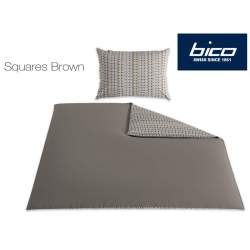 Bico Squares Brown Linge de lit