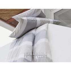 Schlossberg Riga Gris Poplin bed linen