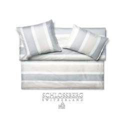 Schlossberg Riga Gris Poplin bed linen