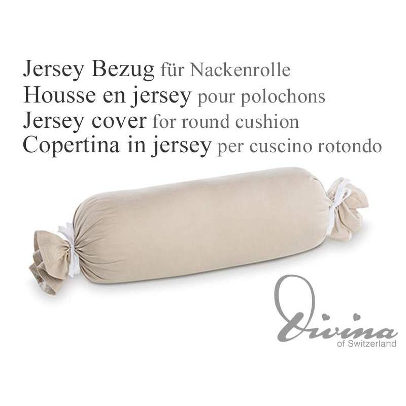 Copertina in jersey per cuscino rotondo