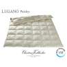 Lugano Light Down Paneled Quilt Pure Silk Paisley