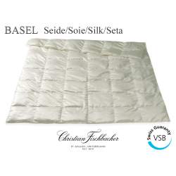 Basel Light Down Paneled Quilt Pure Silk