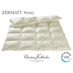 Zermatt Winter Paneled Quilt Pure Silk Paisley