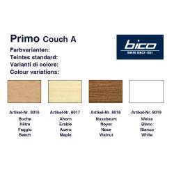 Bico Primo slatted bed model A with feet 3060 - Colour variations