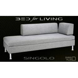 Swissplus Singolo sofa lit complet pieds ronds
