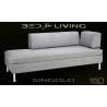 Swissplus Singolo sofa-bed complete round feet