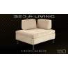Swissplus Hocker Footstool bed complet round feet