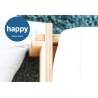 Happy bed frame with slatted base
