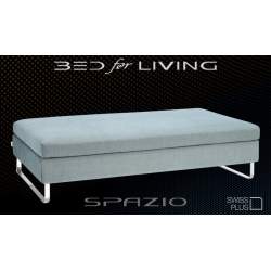 Swissplus Spazio Double bed sofa complete feet skid