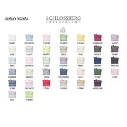 Schlossberg Jersey Royal fitted sheet Colors